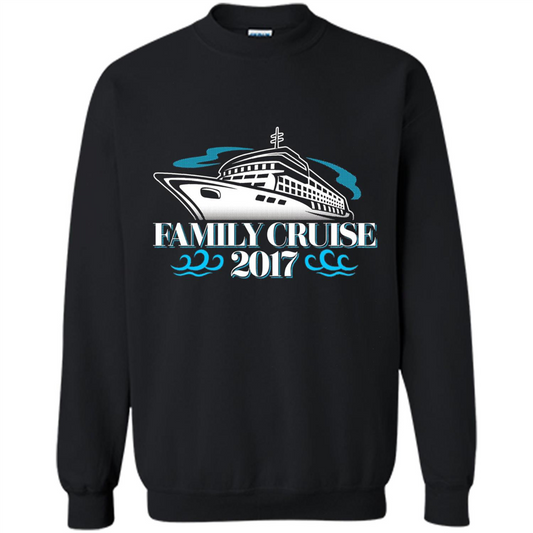 Family Cruise 2017 Vacation T-shirt Black