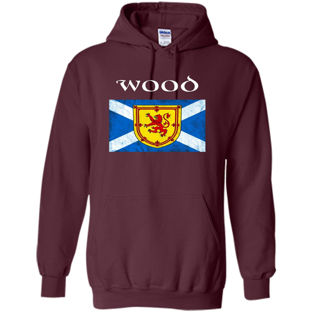 Scottish Clan Wood T-shirt Maroon