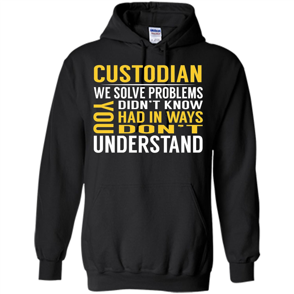 Custodian Solve Problems T-shirt Black