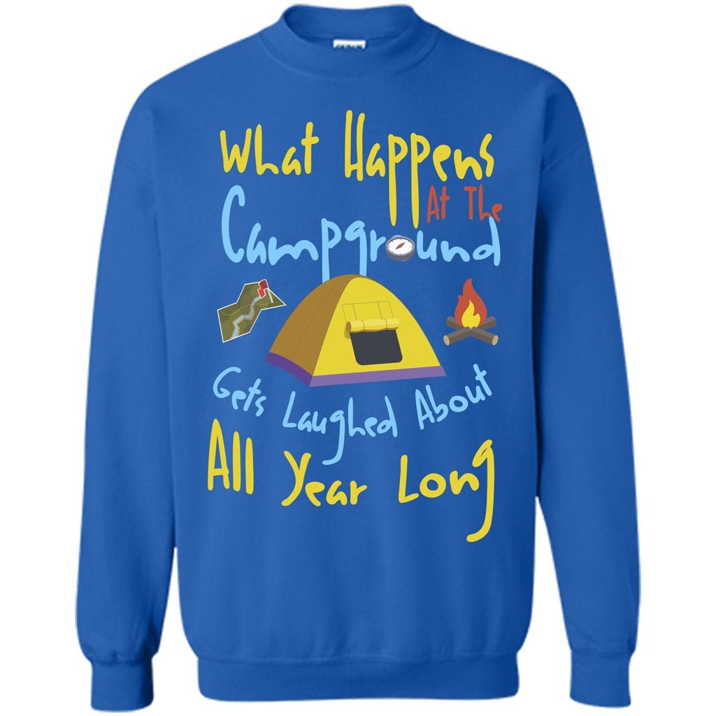 Camping T-shirtWhat Happens At The Campground T-shirt Royal