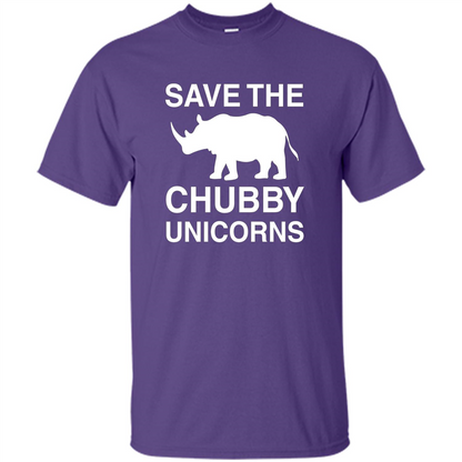 Save the Chubby Unicorns T Shirt For Men, Womens, and Kids Purple