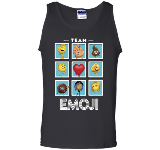 The Emoji Movie Team Emoji Panels Graphic T-Shirt shirt Black