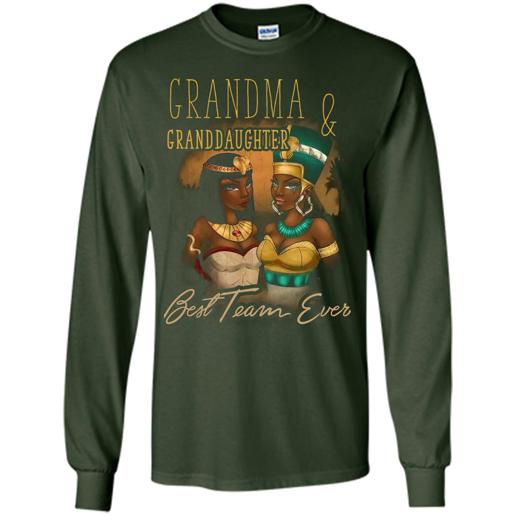 Family T-shirt Grandma Granddaughter Best Team Ever T-shirt
