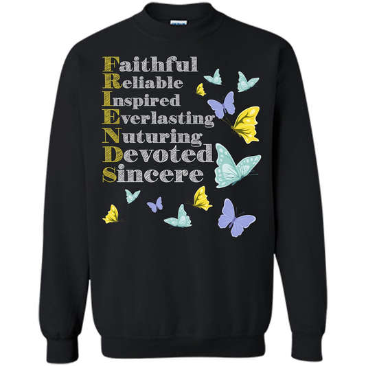 Friend T-shirt Faithful Reliable Inspired Everlasting Orange