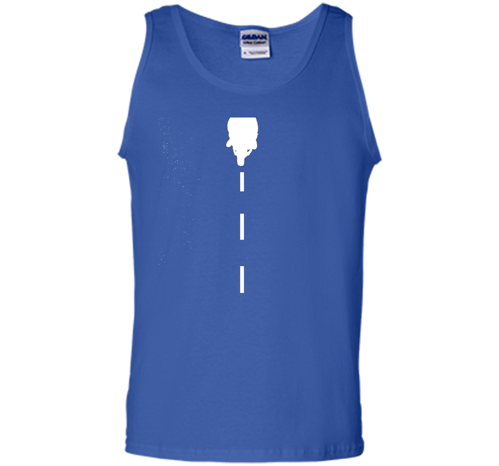 White line motorcycle rider t-shirt shirt Royal