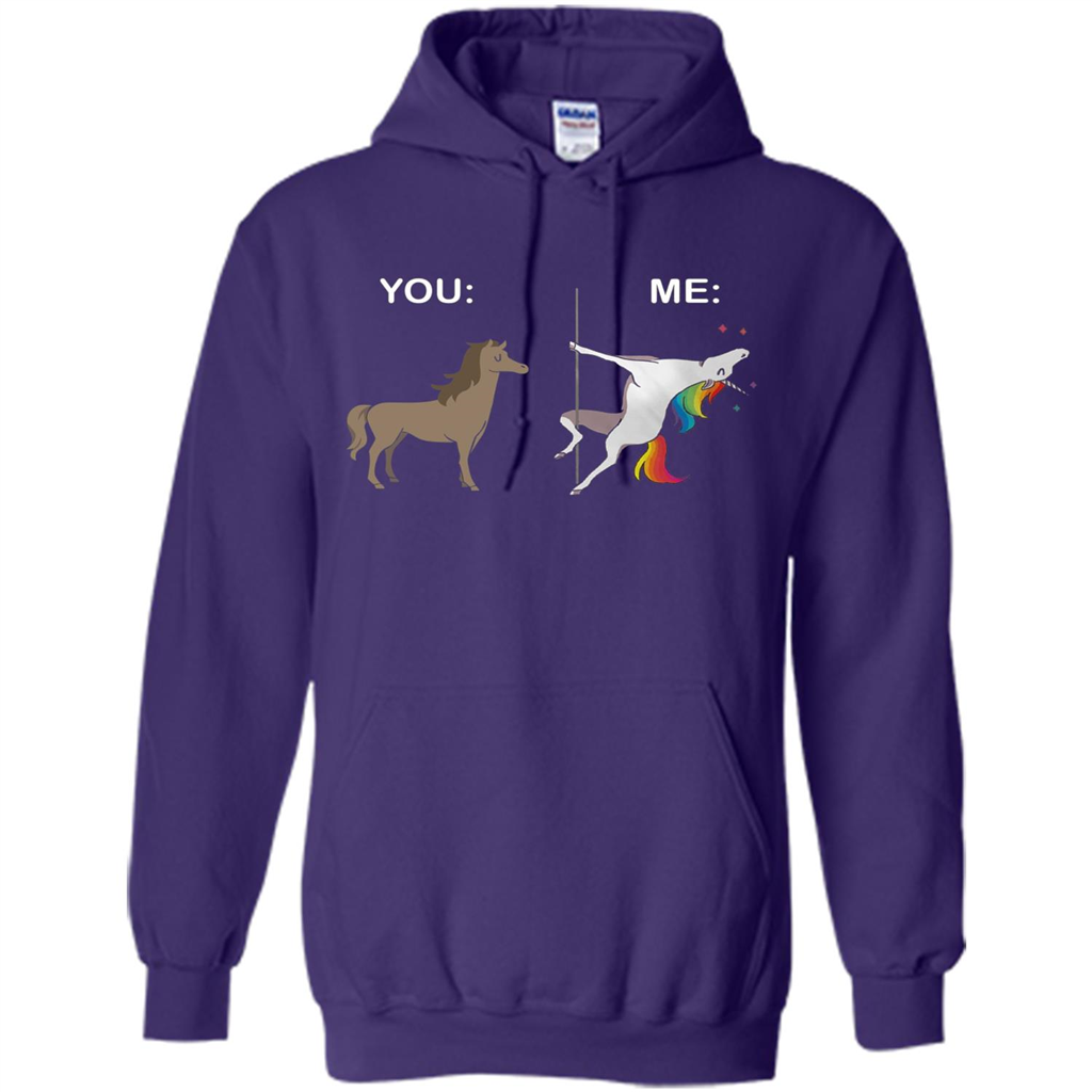 Cute Unicorn You And Me T-shirt Purple