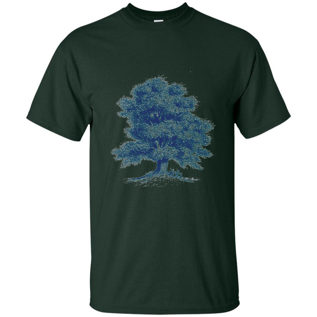Maple Tree T-Shirt. Tree Natural Maple Tree T-shirt Forest Green