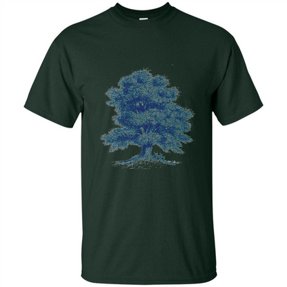 Maple Tree T-Shirt. Tree Natural Maple Tree T-shirt Forest Green