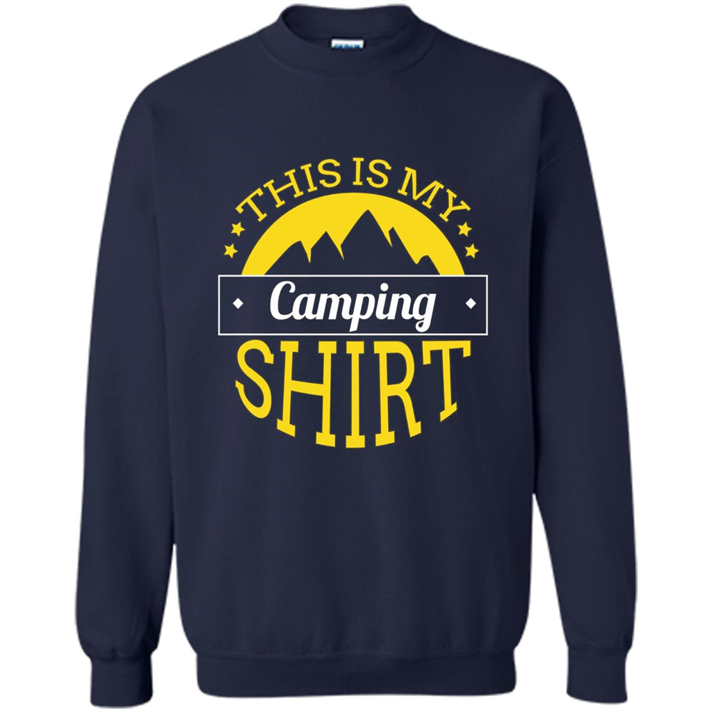 This Is My Camping T-Shirt For Hiking And Exploring Navy