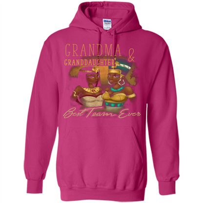 Family T-shirt Grandma Granddaughter Best Team Ever T-shirt