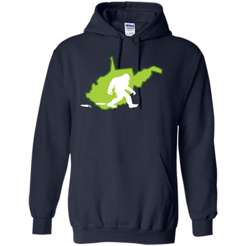 West Virginia State Bigfoot Hunter T-shirt Navy