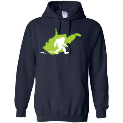 West Virginia State Bigfoot Hunter T-shirt Navy