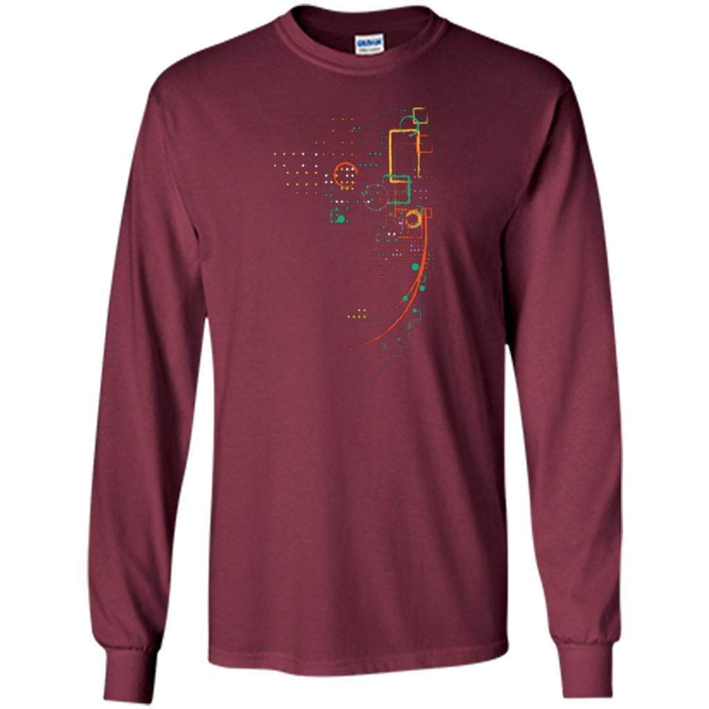 City Grid T-shirt Maroon