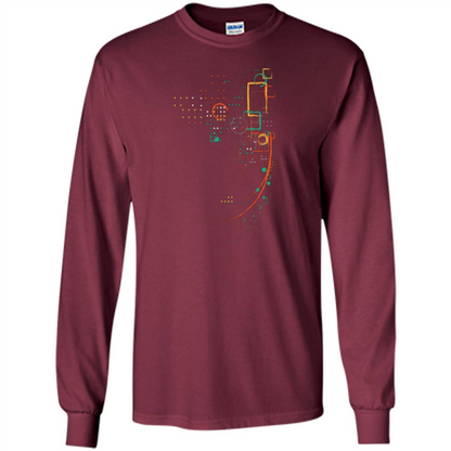 City Grid T-shirt Maroon