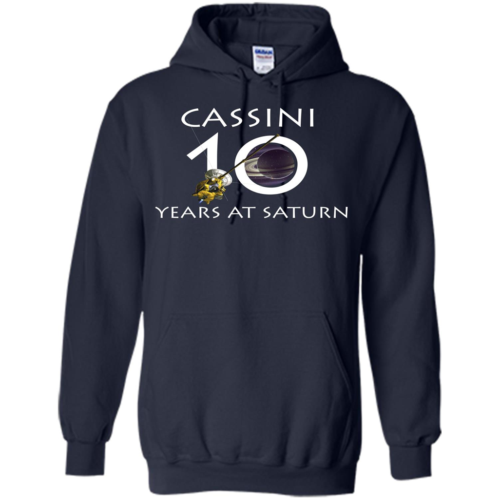 Cassini Grand Finale T-shirt Cassini 10 Years At Saturn T-shirt Navy