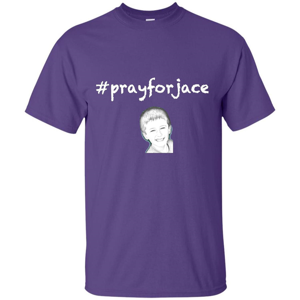 Pray for Jace T-shirt Purple