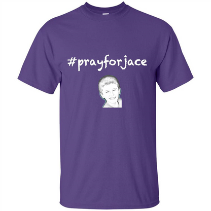 Pray for Jace T-shirt Purple