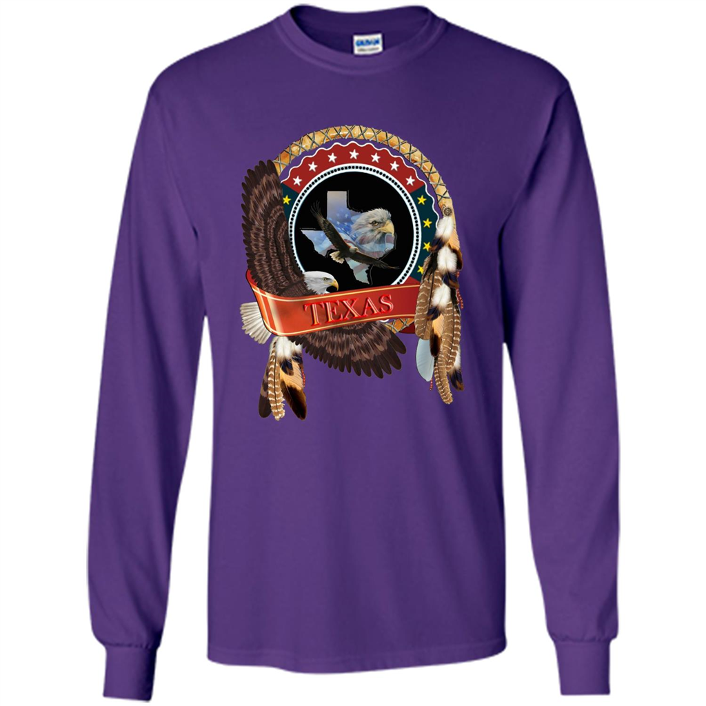 Dream Catcher Texas Art T-shirt Purple