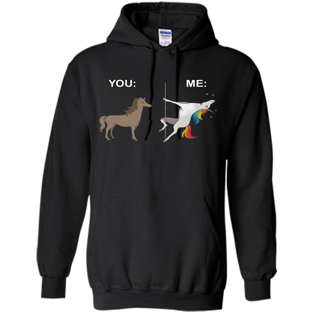 Cute Unicorn You And Me T-shirt Black