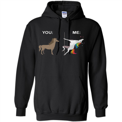 Cute Unicorn You And Me T-shirt Black