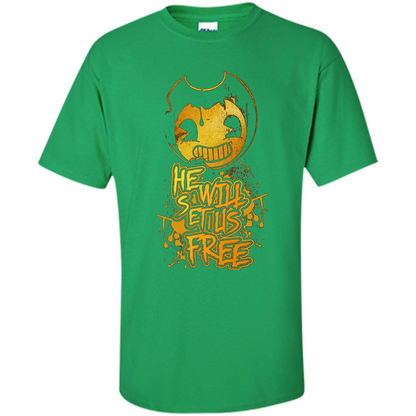 He Will Set Us Free T-shirt Irish Green