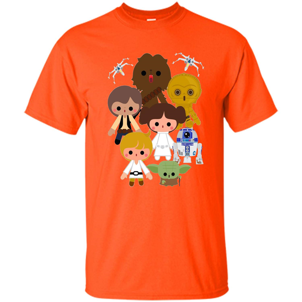 Movies T-shirt Cute Kawaii Style Heroes Premium Graphic T-Shirt Orange