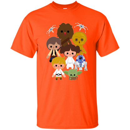Movies T-shirt Cute Kawaii Style Heroes Premium Graphic T-Shirt Orange