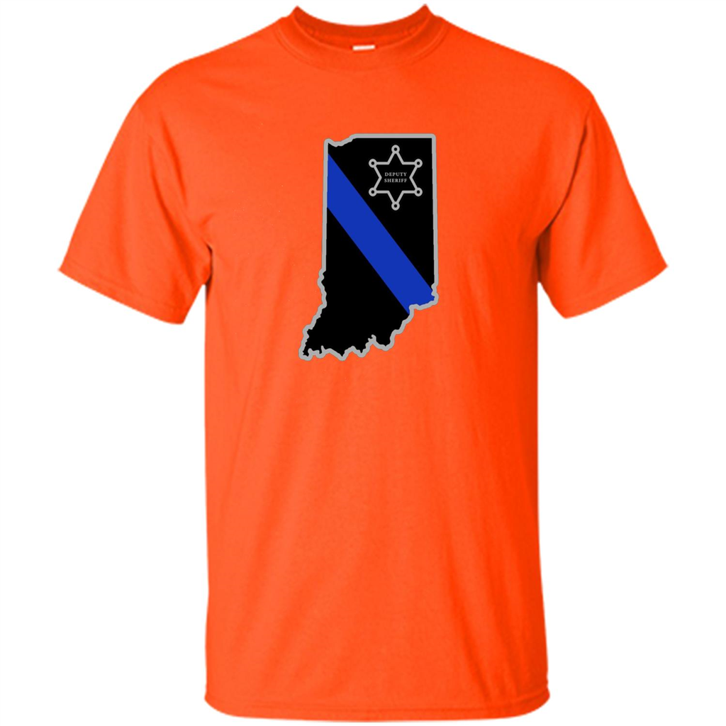 Indiana Sheriff Deputy Thin Blue Line Deputy Sheriff T-shirt