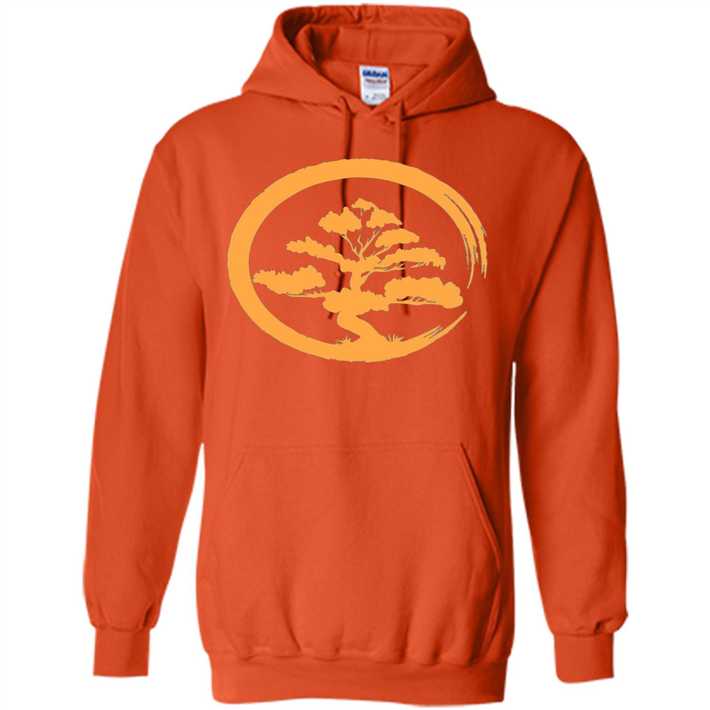 Bonsai Tree Japanese Zen Artist T-shirt Orange