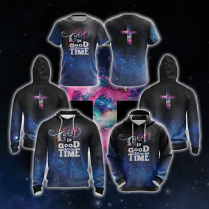 God Is Good All The Time Jesus Lovers Unisex 3D Hoodie