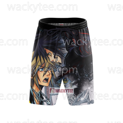 Kingdom Hearts Vanitas And Sora 3D Beach Shorts