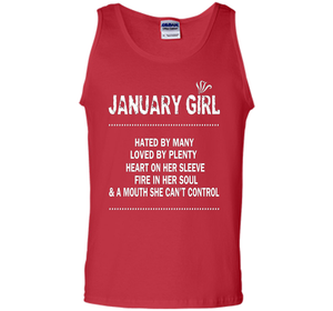 January Girl Hated By Many Loved By Plenty T-shirt
