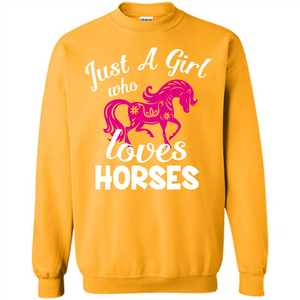 Horse Lover T-shirt Just A Girl Who Loves Horses