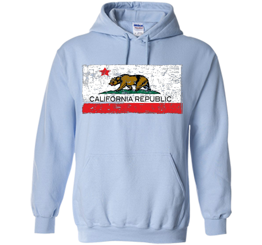 Vintage California Republic T-shirt Cali Life I Love CA cool shirt Light Blue