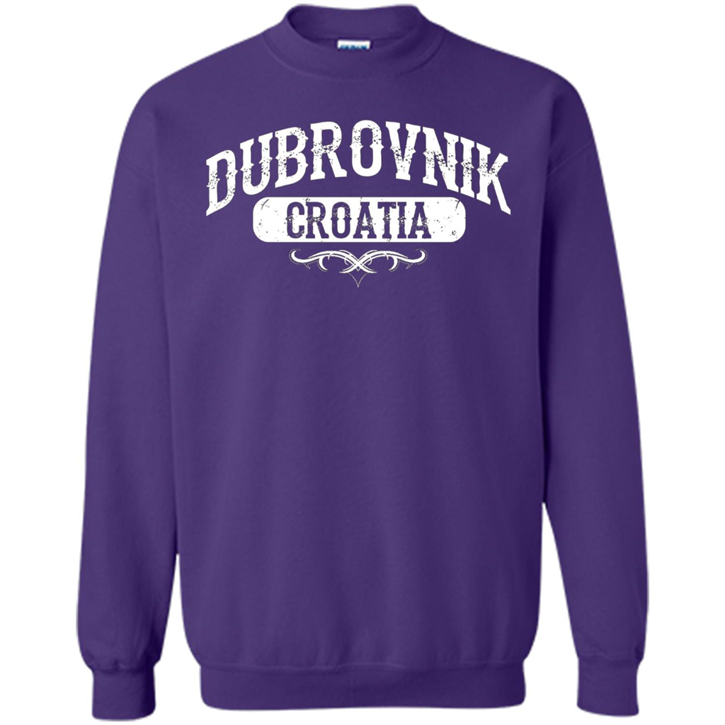 Dubrovnik Croatia T Shirt Purple