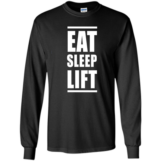 Mens Eat Sleep Lift T-shirt Black