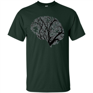 Science Nature T-Shirt Head Brain Tree