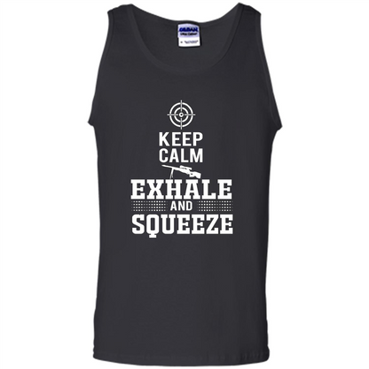 Keep Calm - Exhale and Squeeze T-shirt Black