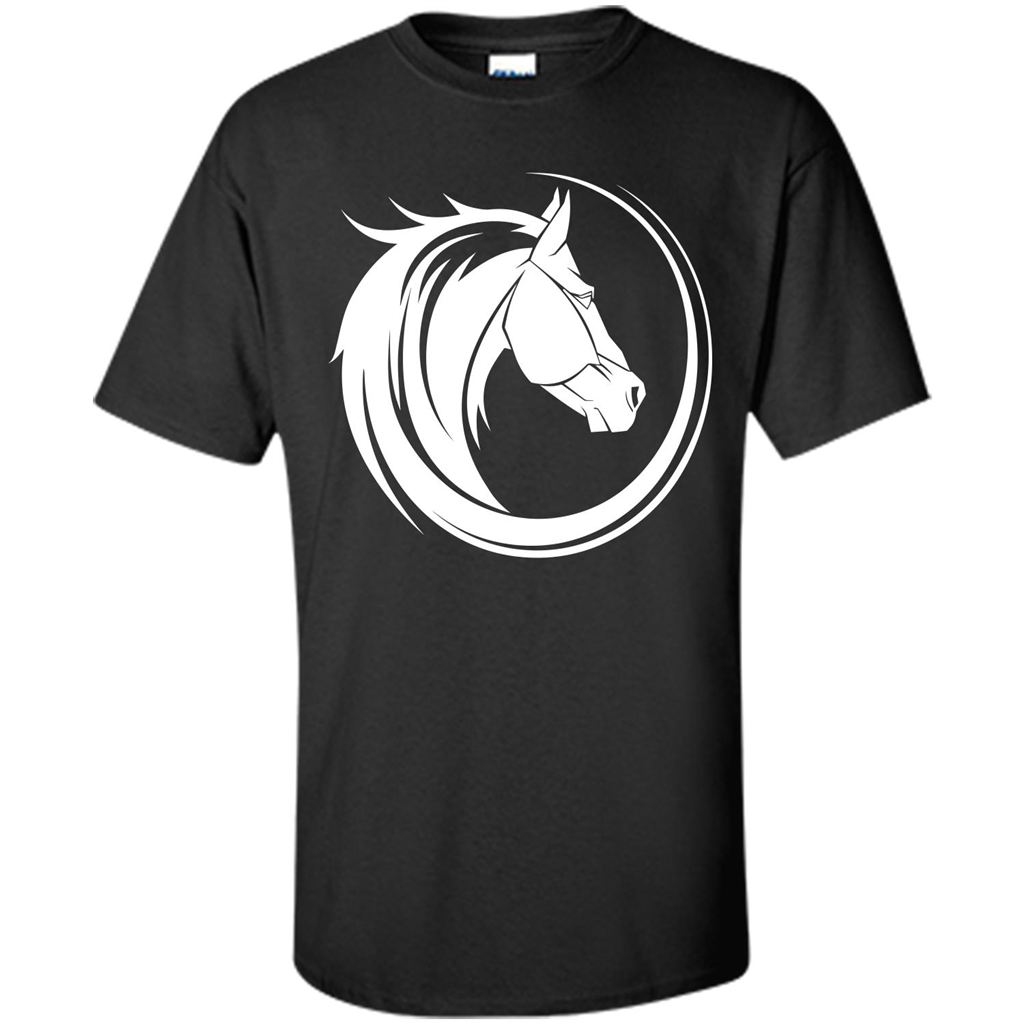 Horse Lover T-shirt Horse Circle Black