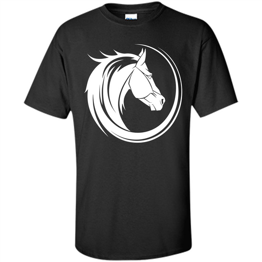 Horse Lover T-shirt Horse Circle Black