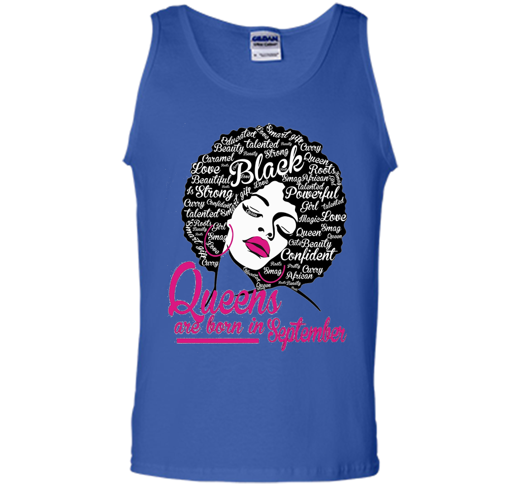 Queens Are Born In September - Strong Black Woman T-shirt