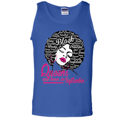 Queens Are Born In September - Strong Black Woman T-shirt