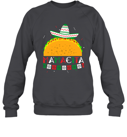 Mamacita Taco Tacos Mexican Cactus Cinco De Mayo Shirt Sweatshirt Sweatshirt Dark Heather
