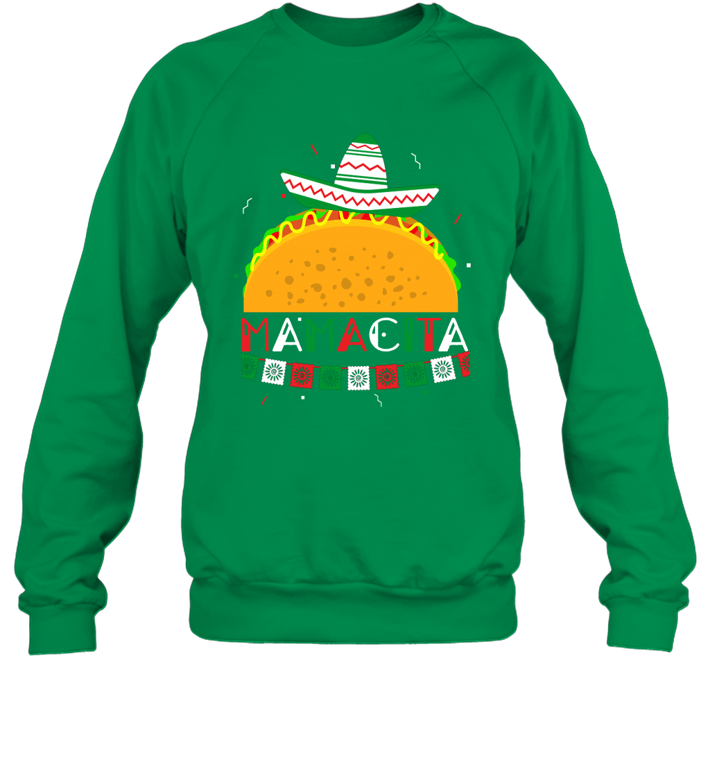 Mamacita Taco Tacos Mexican Cactus Cinco De Mayo Shirt Sweatshirt Sweatshirt Irish Green