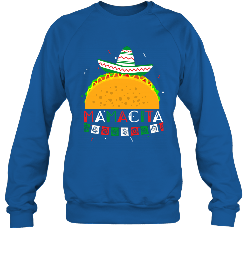 Mamacita Taco Tacos Mexican Cactus Cinco De Mayo Shirt Sweatshirt Sweatshirt Royal