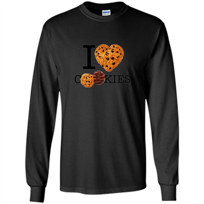 I Love (Heart) Cookies T-shirt Black