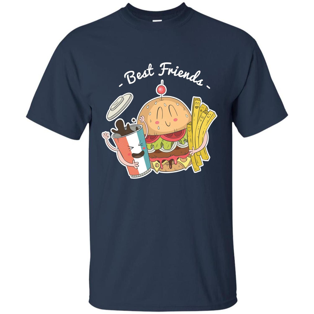 Burger Lover T-shirt Best Friends Delicious Navy