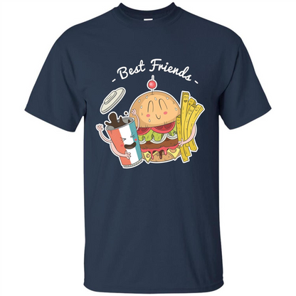 Burger Lover T-shirt Best Friends Delicious Navy