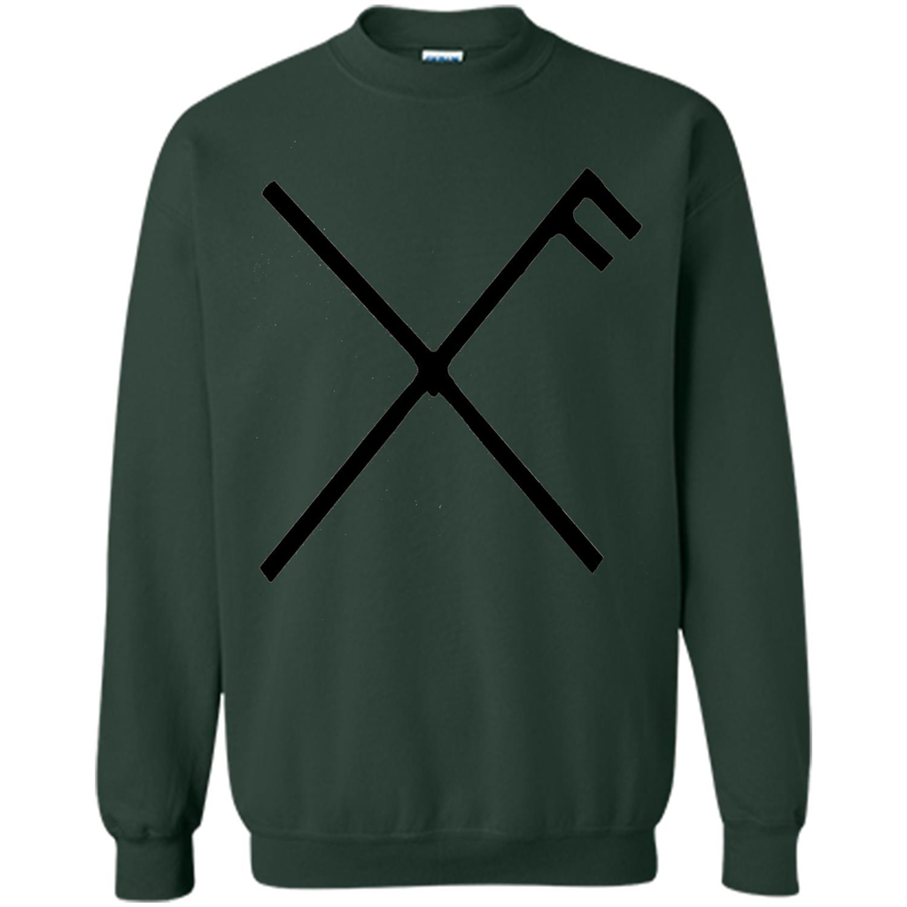 Gibu Auja T-Shirt Norse Viking Good Luck Symbol Odin Thor Forest Green