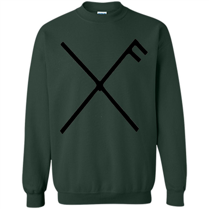 Gibu Auja T-Shirt Norse Viking Good Luck Symbol Odin Thor Forest Green